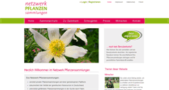 Desktop Screenshot of netzwerkpflanzensammlungen.de