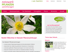 Tablet Screenshot of netzwerkpflanzensammlungen.de